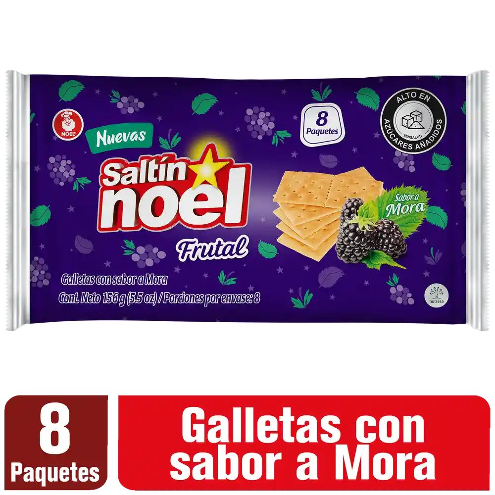 Saltin Noel Galletas con Sabor a Mora