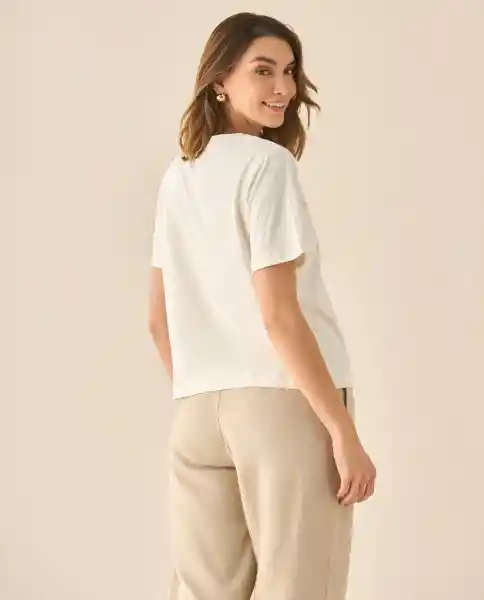 Camiseta Crudo Vainilla Claro Talla L 602G200 Esprit