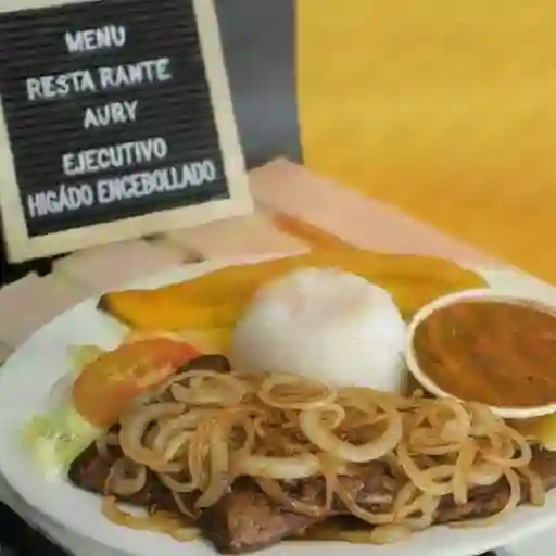 Ejecutivo con higado encebollado