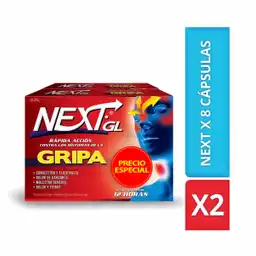 Next X 8 Cápsulas X 2 Und