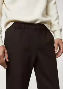 Pantalón Murlo Marrón Talla 46 Hombre Mango