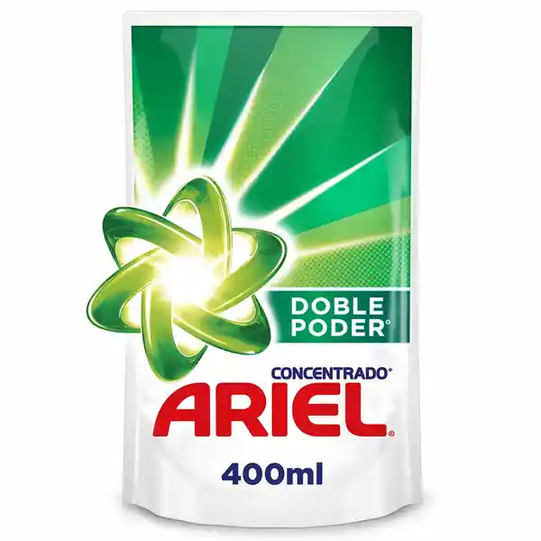 Ariel Doble Poder Detergente Líquido Concentrado