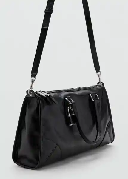 Bolso M Agnes Negro Talla 99 Mujer Mango