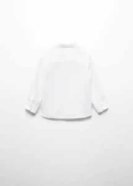 Camisa Albertb Blanco Talla 70 Niños Mango