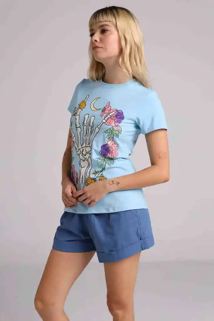 Camiseta Manga Corta Standard Fit Love Ya Mujer