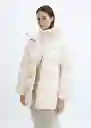 Abrigo Anorak Tokyo Offwhite Talla 25 Mujer Mango