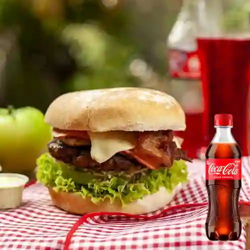 Combo Hamburguesa Artesanal Super +Cocacola Orig 400ml