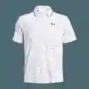 Under Armour Camiseta Iso-Chill Polo Blanco SM Ref: 1377366-103