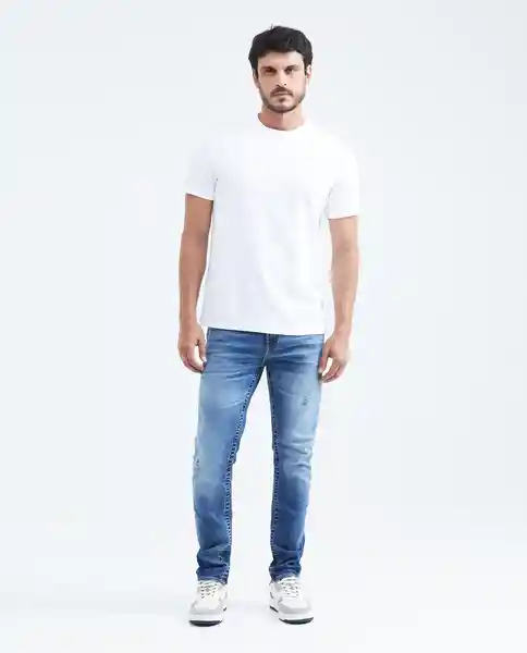 Jean Slim Fit - Famous Azul Francés Medio 36/32 Chevignon