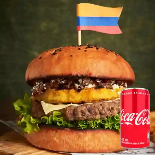 Combo Hamburguesa la Chimbita +Cocacola Orig 235ml