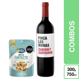 Combo 2 Finca Las Moras Vino Tinto Cabernet + Mezcla Fruto Seco