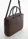 Bolso M Blacklea Chocolate Talla 99 Hombre Mango