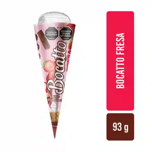Bocatto Helado Cono Fresa Vainilla