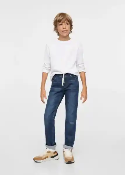 Jeans Santi Tejano Oscuro Talla 06 Niños Mango