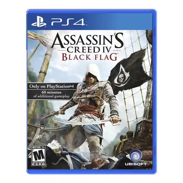   Playstation  Videojuego Ps4 Assassins Creed 4 Black Flag 