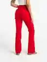 Pantalón Gricol Rojo Granada Oscuro Talla 10 533E319 Naf Naf