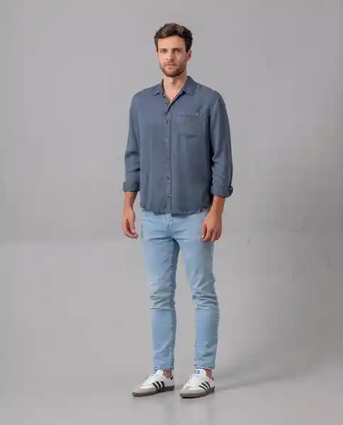 Camisa Hombre Azul Talla XL 111G003 Rifle