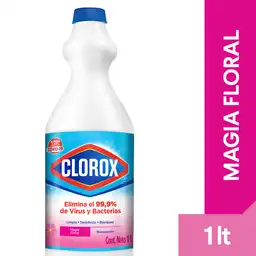 Blanqueador Clorox Magia Floral Botella 1 lt