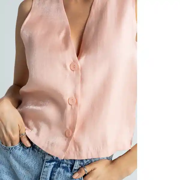 Camisa Max Mujer Rosa Amaranto Claro Talla M 412F337 Naf Naf