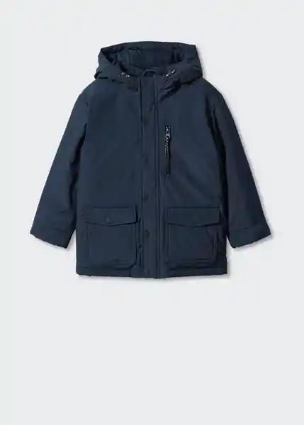 Chaqueta Anorak Pepo Navy Talla 08 Niños Mango