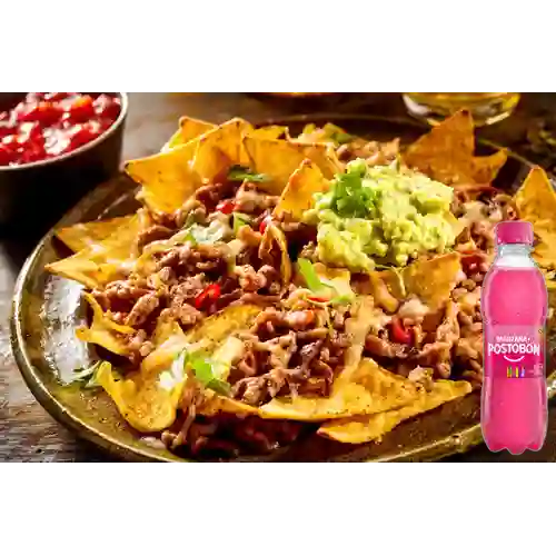 Combo Nachos de la Casa + Postobón Manzana 250 ml