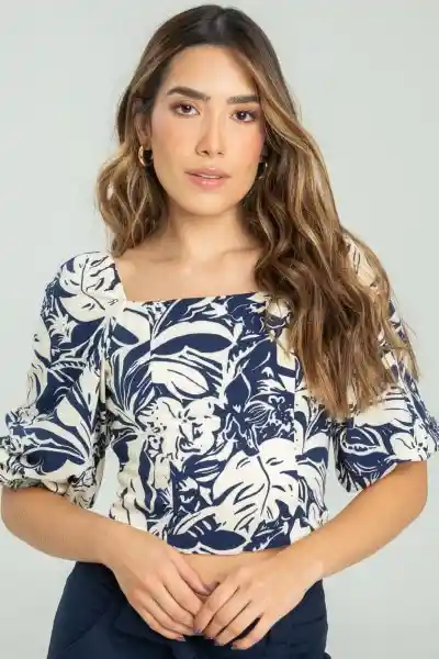Blusa Nichols Color Azul Oscuro Talla XS Ragged