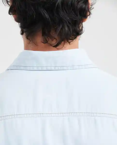 Camiseta Slim Fit Masculino Azul Cristalino Claro T M Chevignon