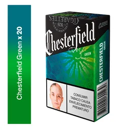 Chesterfield Green X20 Cigarrillos