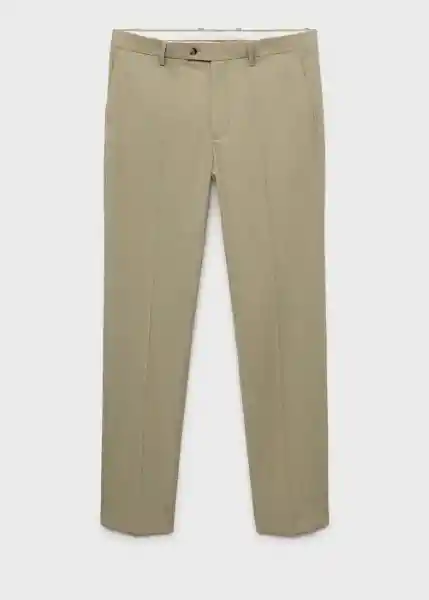 Pantalón Milan Verde Talla 40 Hombre Mango