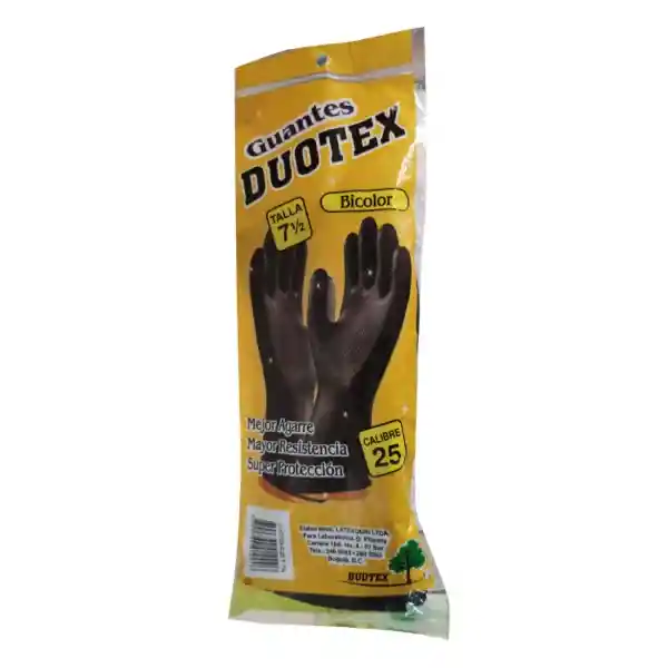 Duotex Guantes Industrial Bicolor Calibre 25 Talla 7 1/2