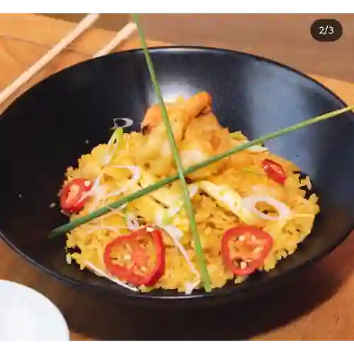 Arroz de Mariscos y Aji Amarillo