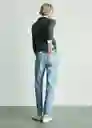 Jean Mom2000 Tejano Medio Talla 42 Mujer Mango