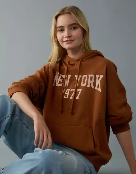 Buzo Mujer Café Talla Medium 2702200 American Eagle