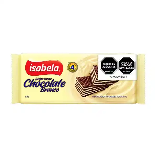 Isabela Galleta Wafer Chocolate Blanco