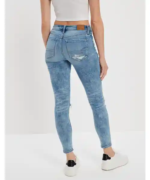 Jean Jegging Crop Mujer Azul Talla 4 Regular American Eagle