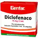 Genfar Diclofenaco (75 mg / 3 mL)