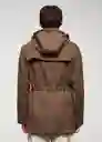 Abrigo Medina Topo Talla M Hombre Mango