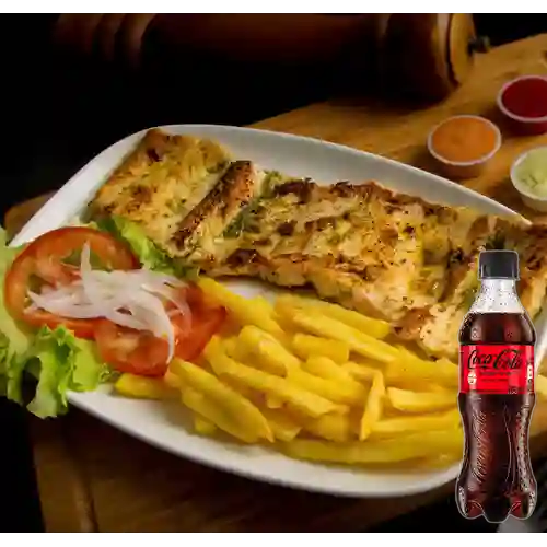 Combo Pechuga + Coca Cola Sin Azúcar 400 ml