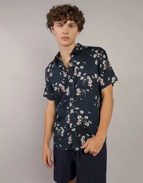 Camisa Hombre Azul Talla: MEDIUM 2826410 American Eagle