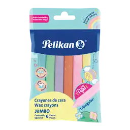 Pelikan Crayón Jumbo Triangular Colores Pastel