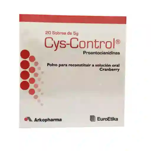 Cys-Control Polvo Para Reconstituir Solución Oral 20 Und