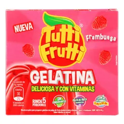 Tutti Frutti Gelatina Sabor a Frambuesa 40 g