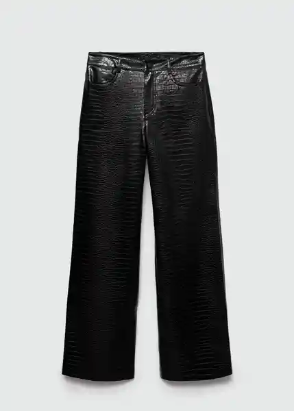 Pantalón Kaira Negro Talla 40 Mujer Mango