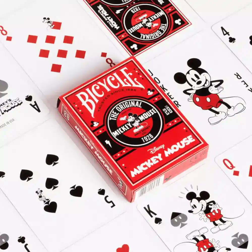 Bicycle Carta Poker Mickey Classic 6 Cartón