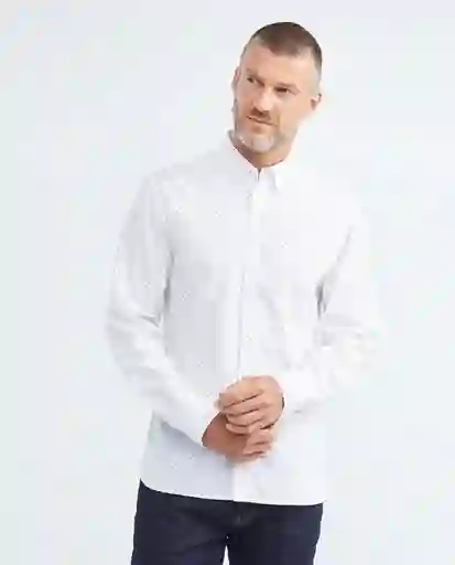 Camisa Bamboo Blanco Calmoso Preteñido Talla Xxl Hombre Chevignon