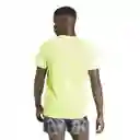 Adidas Camiseta Own The Run Tee Para Hombre Verde Talla M