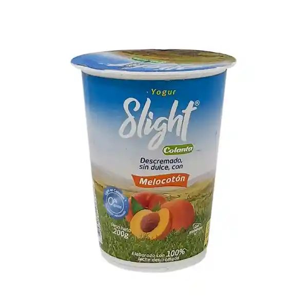 Colanta Slight Yogur Melocotón Vaso