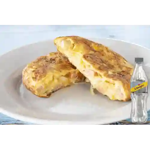 Tortilla Española +Soda Schweppes Botella X 400ml