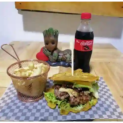 Hamburguesa de Patacón en Combo