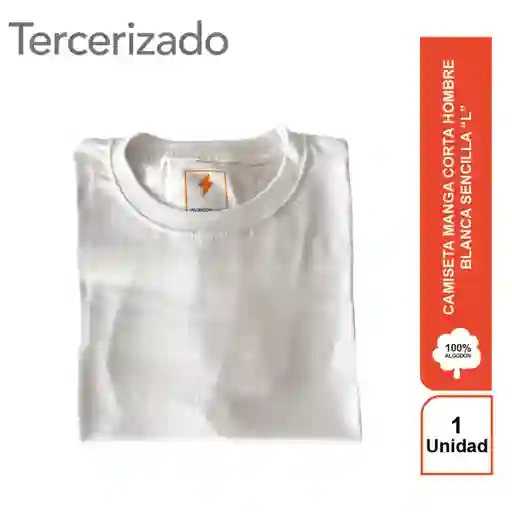 Rayito Camiseta Hombre Blanca Básica L